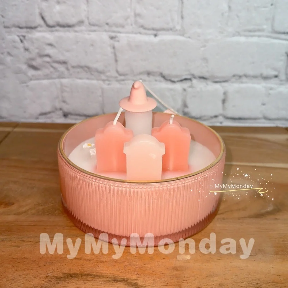 Cupcakes And Cashmere Pink Ghost Graveyard Candle - Picture 3 of 6